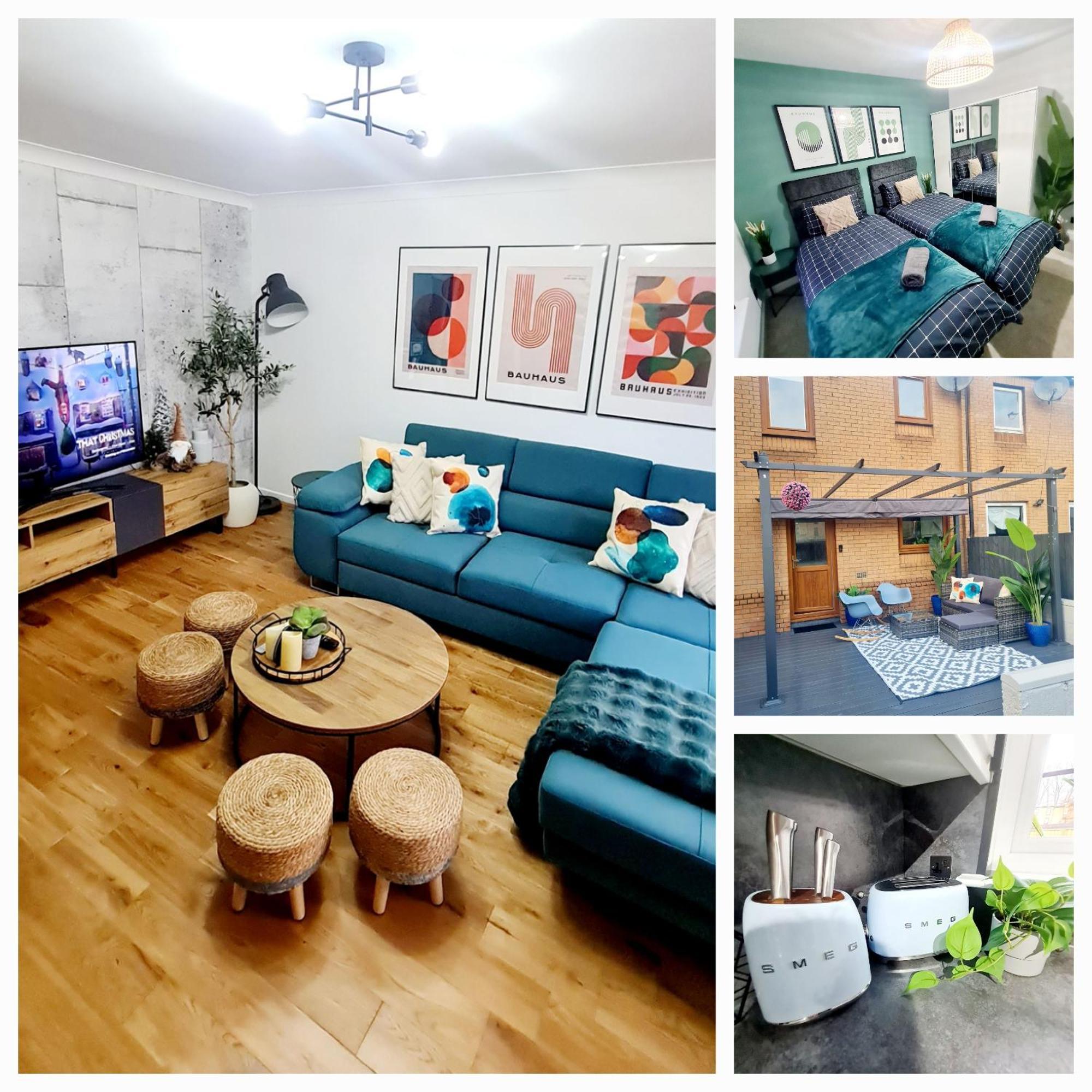 Bright 3Br Walking Distance To Town - Free Parking Apartment Glasgow Exterior photo